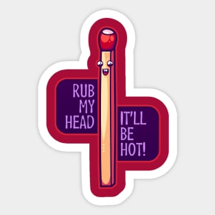 Hot Head Sticker